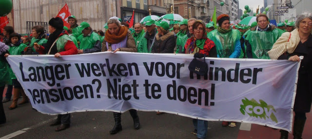 Ludiek filmpje over onderwijs in de betoging van 7 oktober 2015