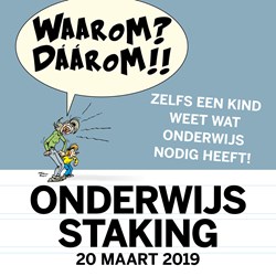Affiche onderwijsstaking klein